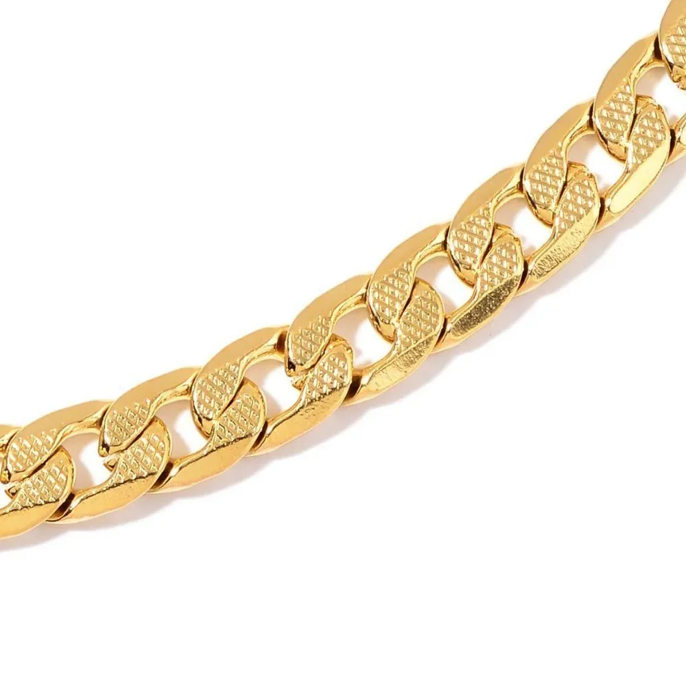 ION Plated YG  Curb Necklace Original Box